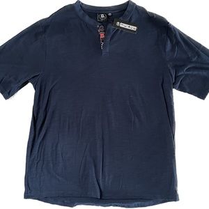 Barstool Sports, 3 XL button down short sleeve shirt, men’s dark blue. NWT.